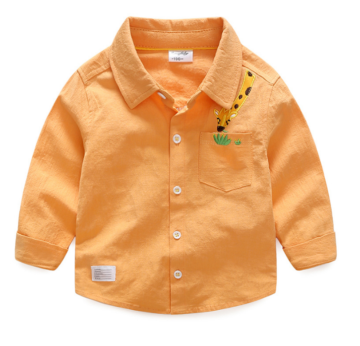 เสื้อเชิ้ตเด็กแขนยาว Size 110
