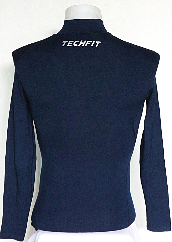 เสื้อรัดกล้ามเนื้อแขนยาว ADIDAS TECHFIT คอเต่า สีกรมท่า ไซส์ L