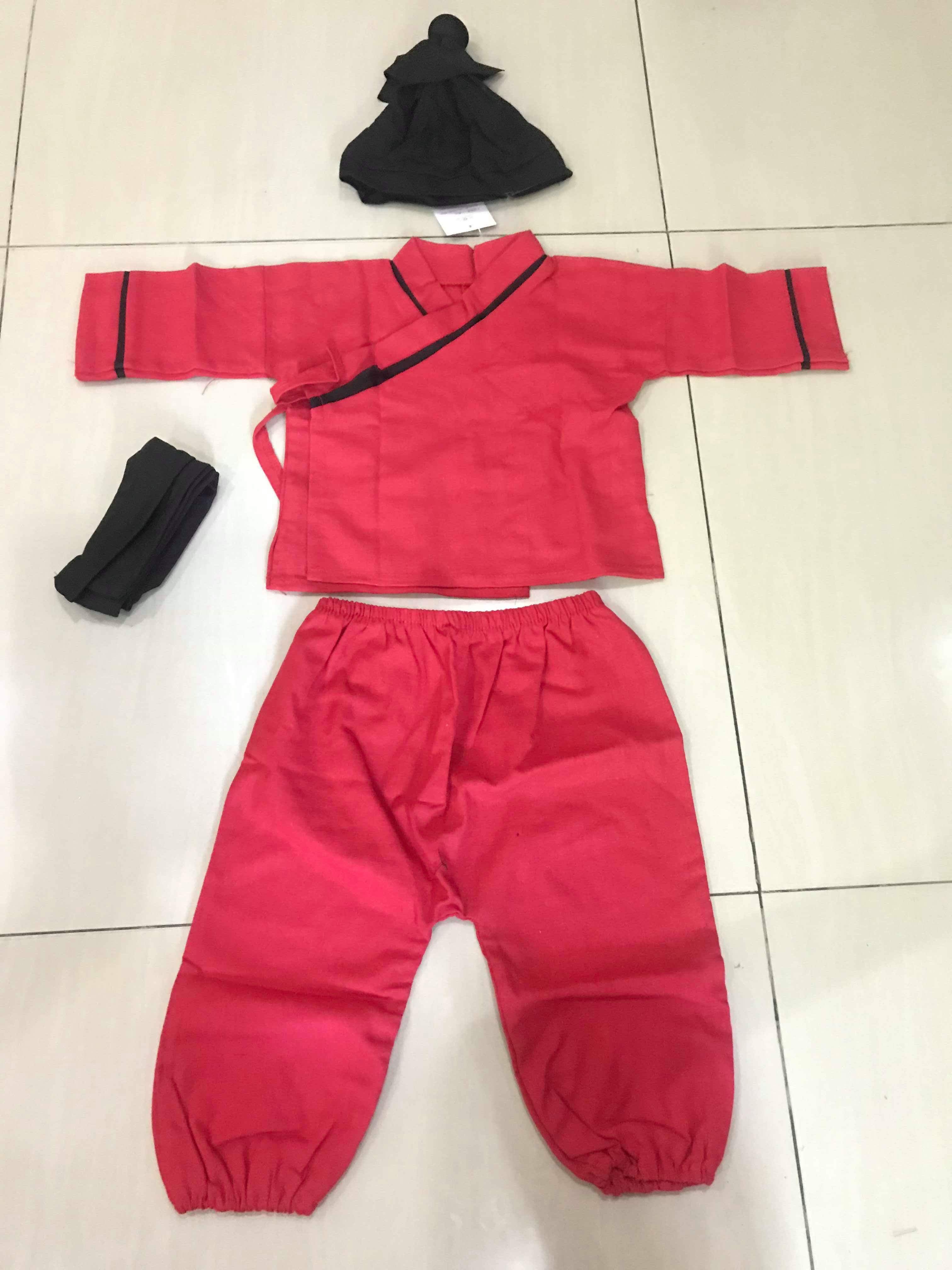ชุดจีนเด็กชายสีแดง CB39