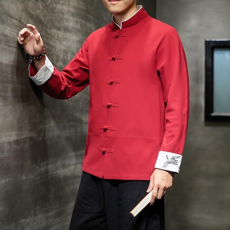 #เสื้อจีน ผ้าฝ้าย #ลายปักรูปนก