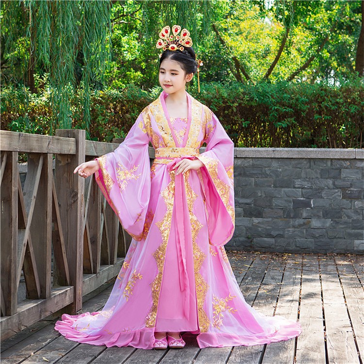 ลูกค้า จองเช่า #ชุดเจ้าหญิงฮั่นฝูสีแชมพู. รหัส FHN198 สินค้าพร้อมส่ง