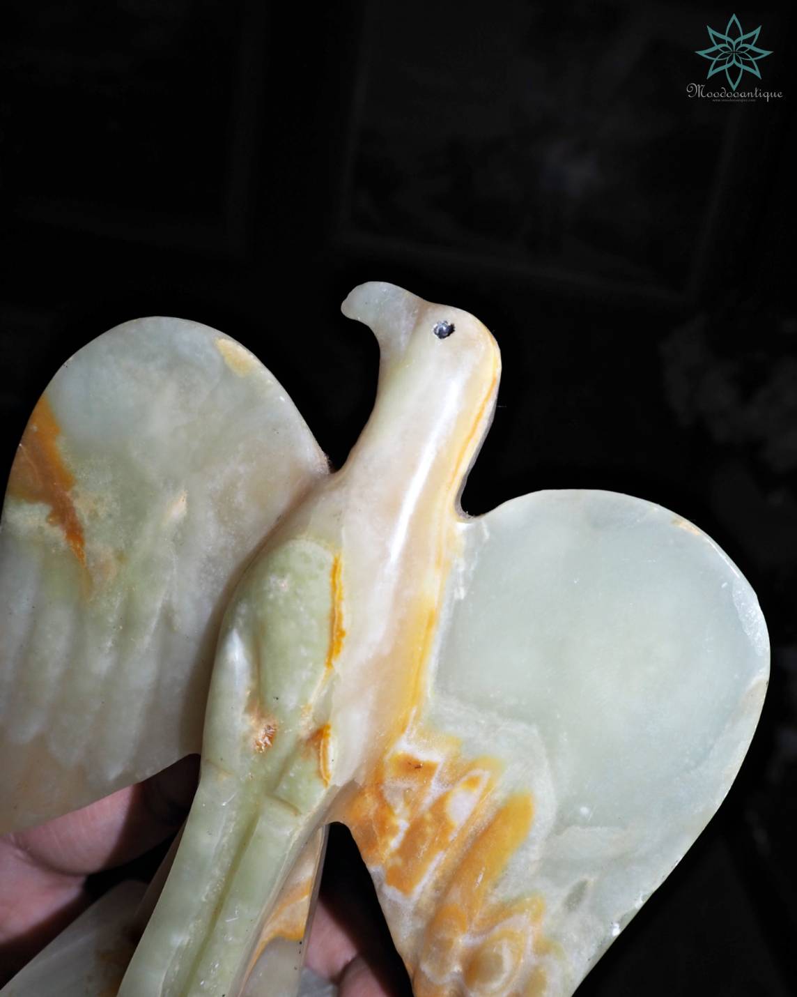 หินอ่อนแกะสลักนกพิราบ&ม้า