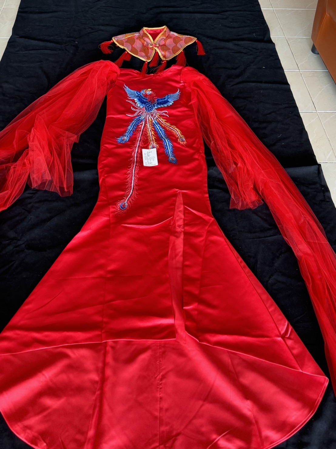 #ชุดเจ้าหญิงสีแดง . รหัส HI215 สินค้าพร้อมส่ง