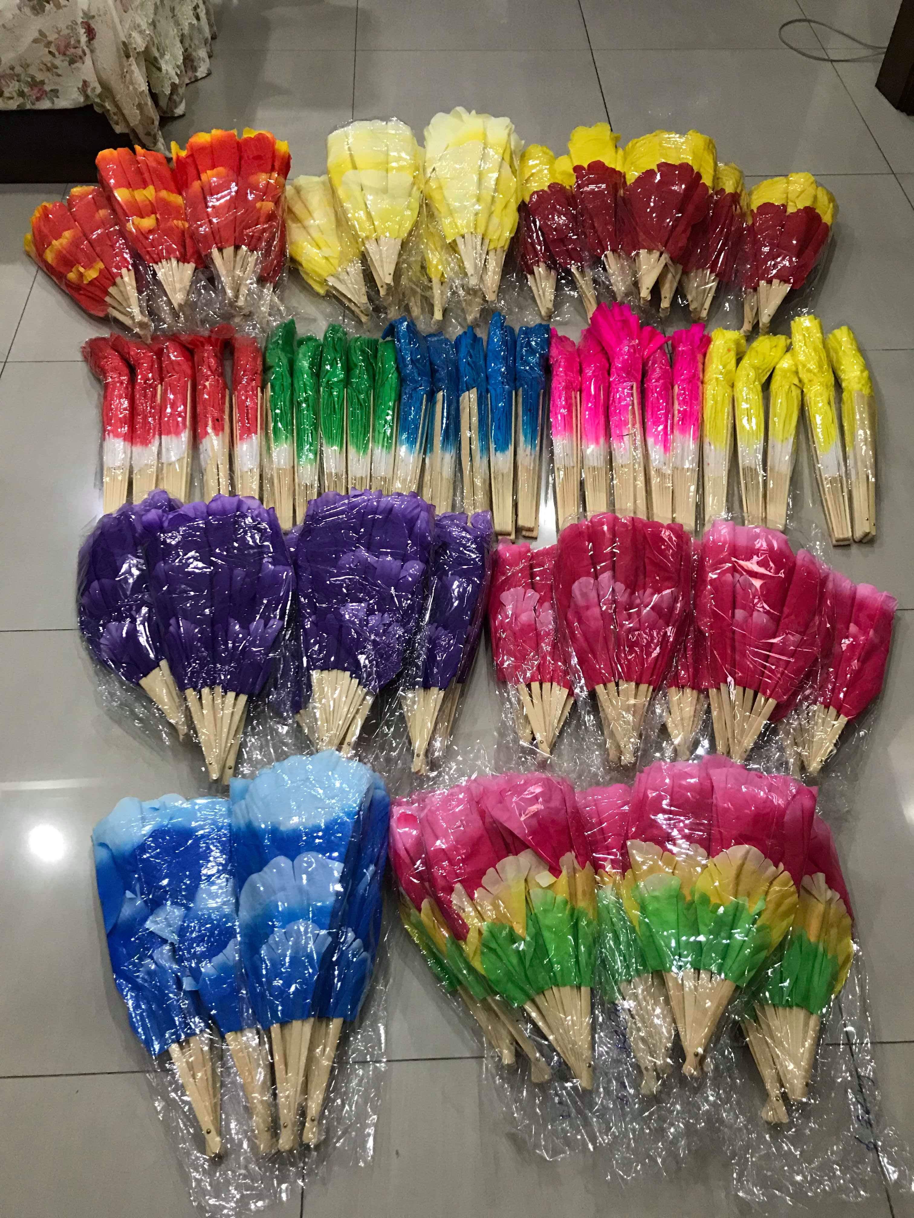 พัดแฟนซี สีม่วง สินค้าพร้อมส่ง