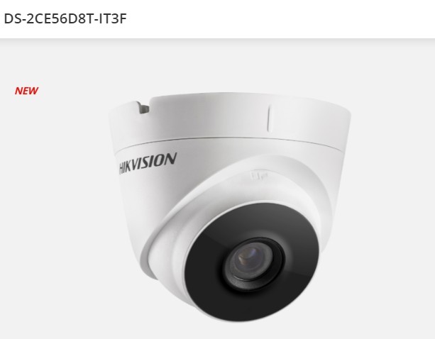 2 MP Ultra Low Light Fixed Turret Camera Hikvision DS-2CE56D8T-IT3F