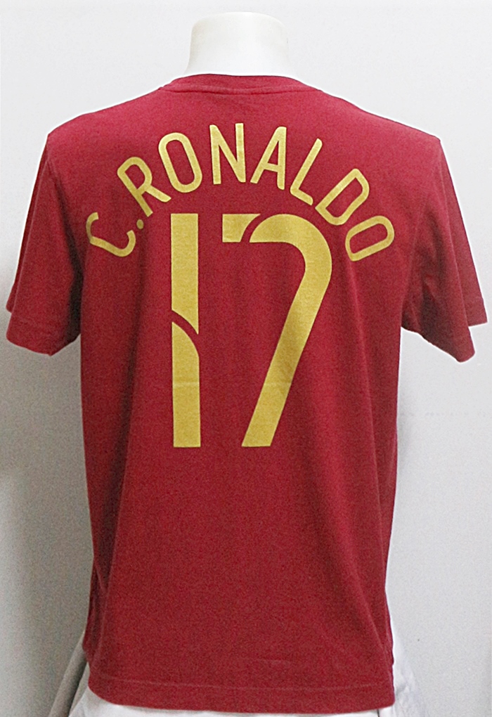 เสื้อยืดฟุตบอล NIKE ทีมชาติ PORTUGAL ของ RONALDO ไซส์ L