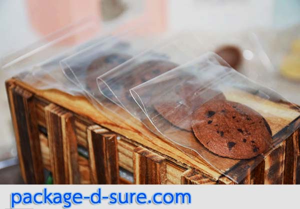 ล้างสต็อก//ถุงคุกกี้ แถบกาว 7x7 หน้าหลังใส แพ็ค 100 ใบ