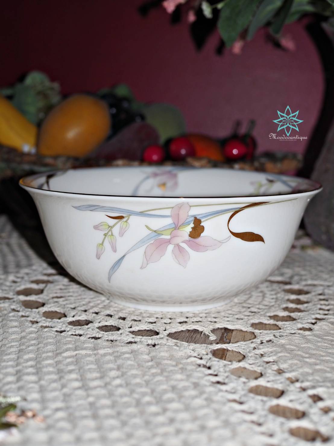 HOYA Orchid ชุดจานขนม 6 ชิ้น