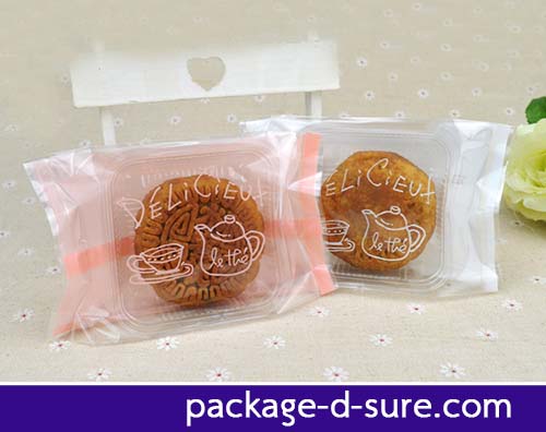 โปรโมชั่น//ถุงซีลกลางขยายข้าง ไซส์กลาง 7.5x13.5+2.5 Delicieuf พื้นขาว แพ็ค 100 ใบ