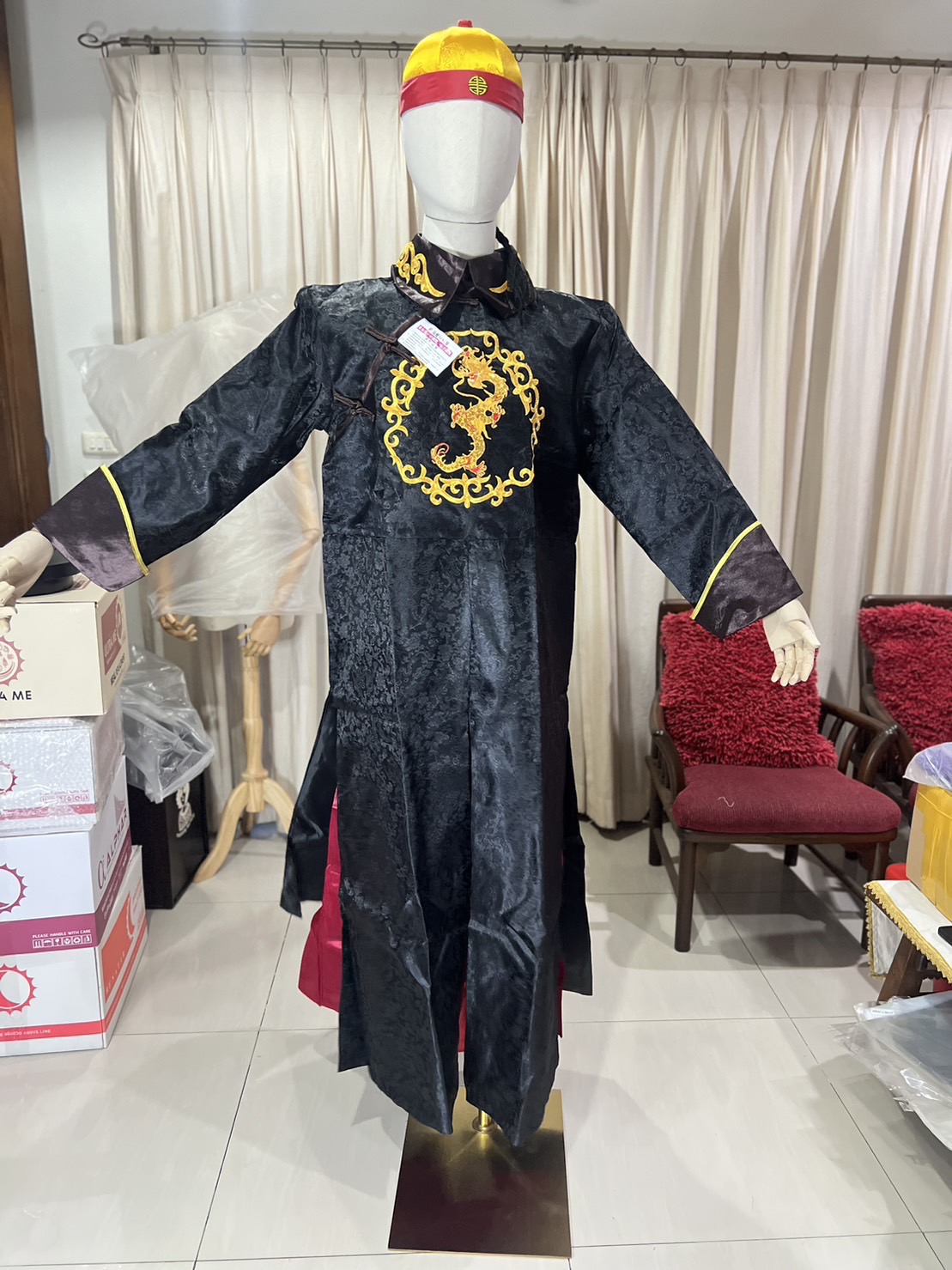 ชุดฮ่องเต้ราชวงค์ชิงสีดำ รหัส HN 188