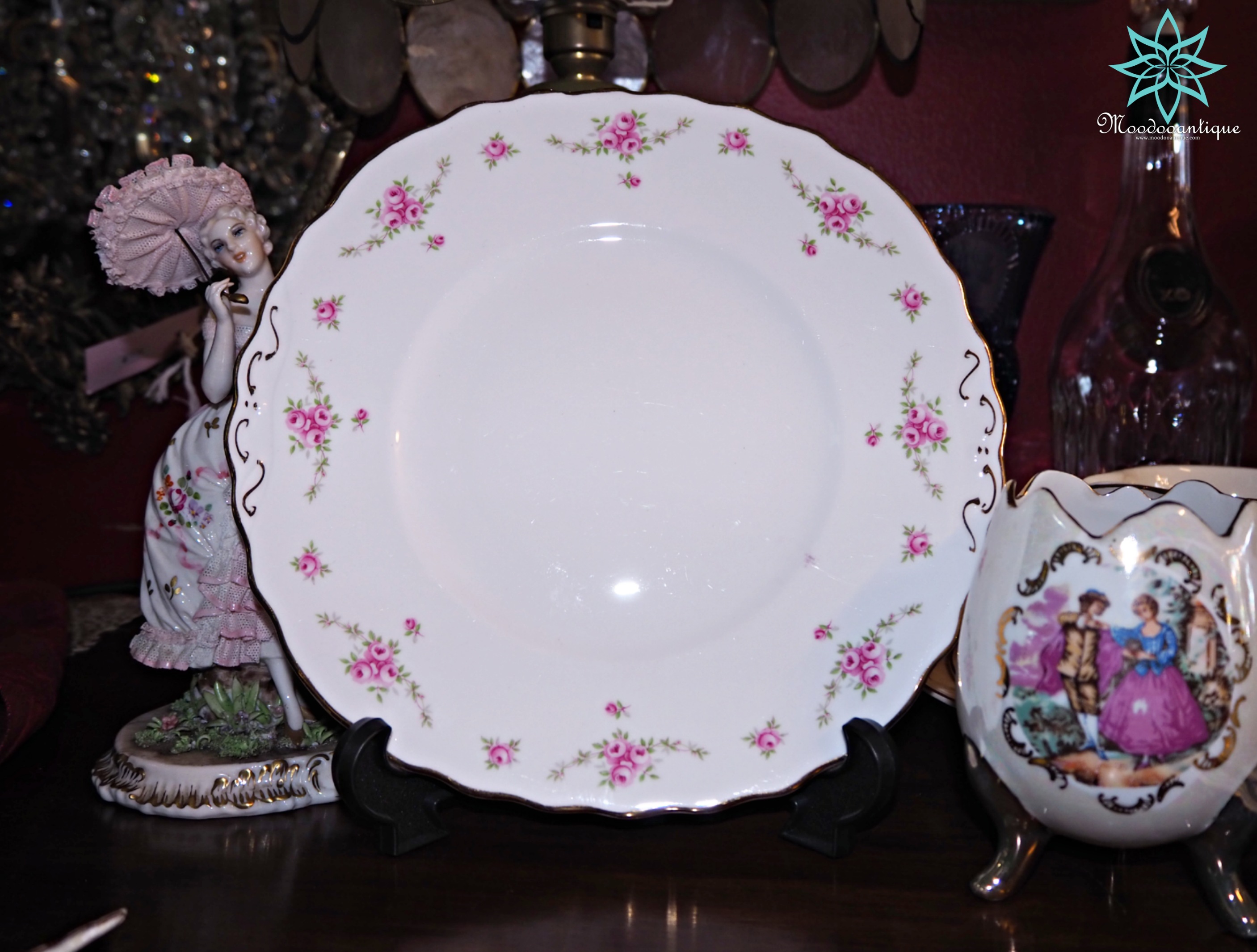 จาน แบรนด์ FINE BONE CHINA Royal Osborne MADE IN ENGLAND