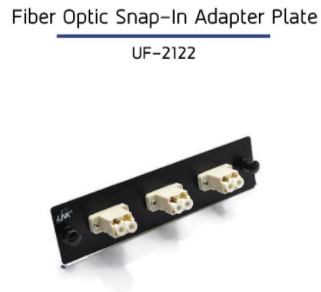 UF-2122/ INTERLINK/ FIBER OPTIC SNAP-IN ADAPTER PLATE