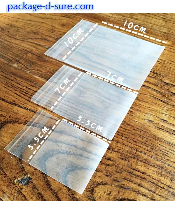 ล้างสต็อก//ถุงคุกกี้แถบกาว 5.5x5.5 เนื้อกึ่งขุ่น ไม่มีลาย แพ็ค 100 ใบ