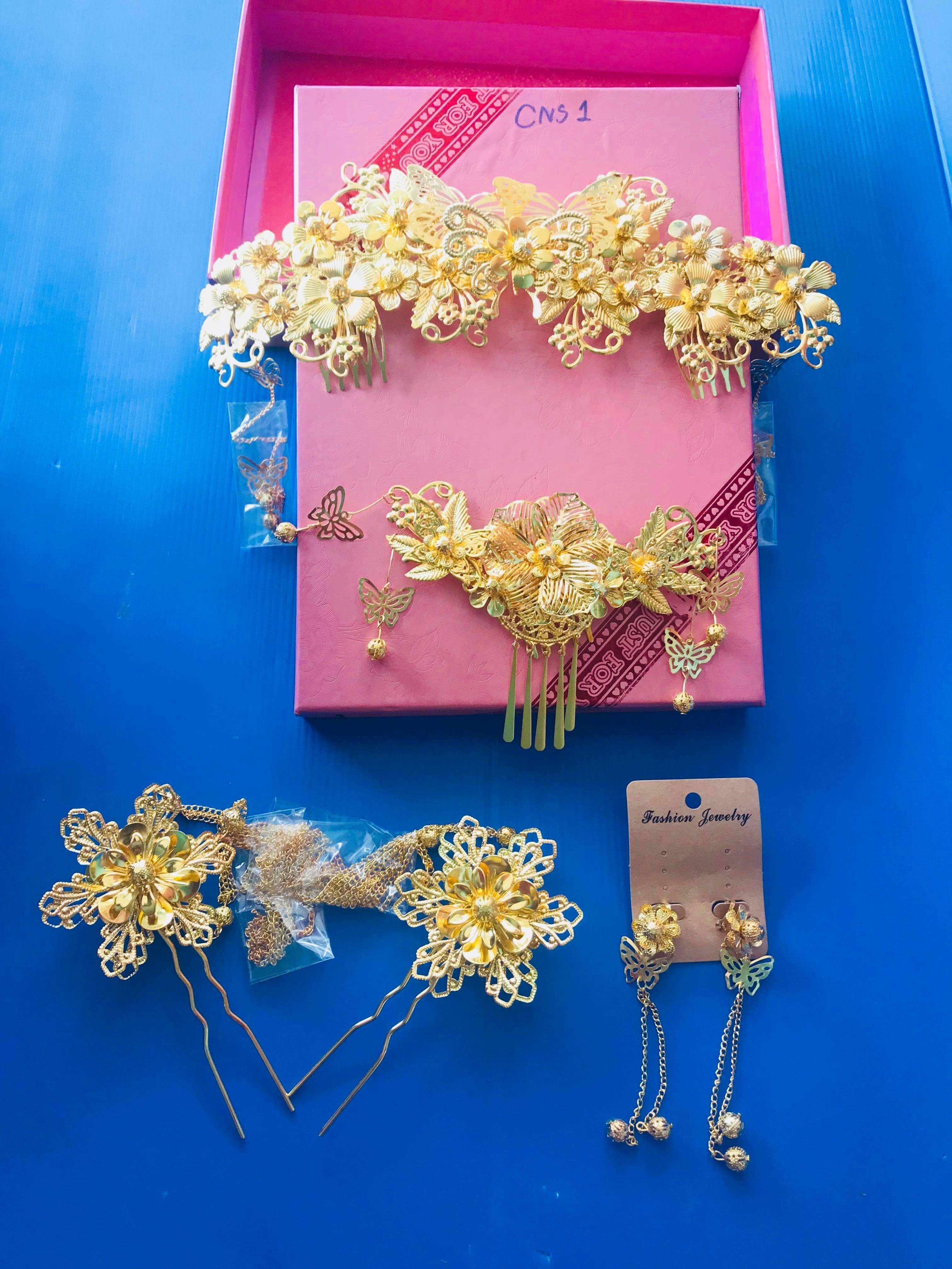 เครื่องประดับผม เจ้าสาวแบบ set รหัส cns 1