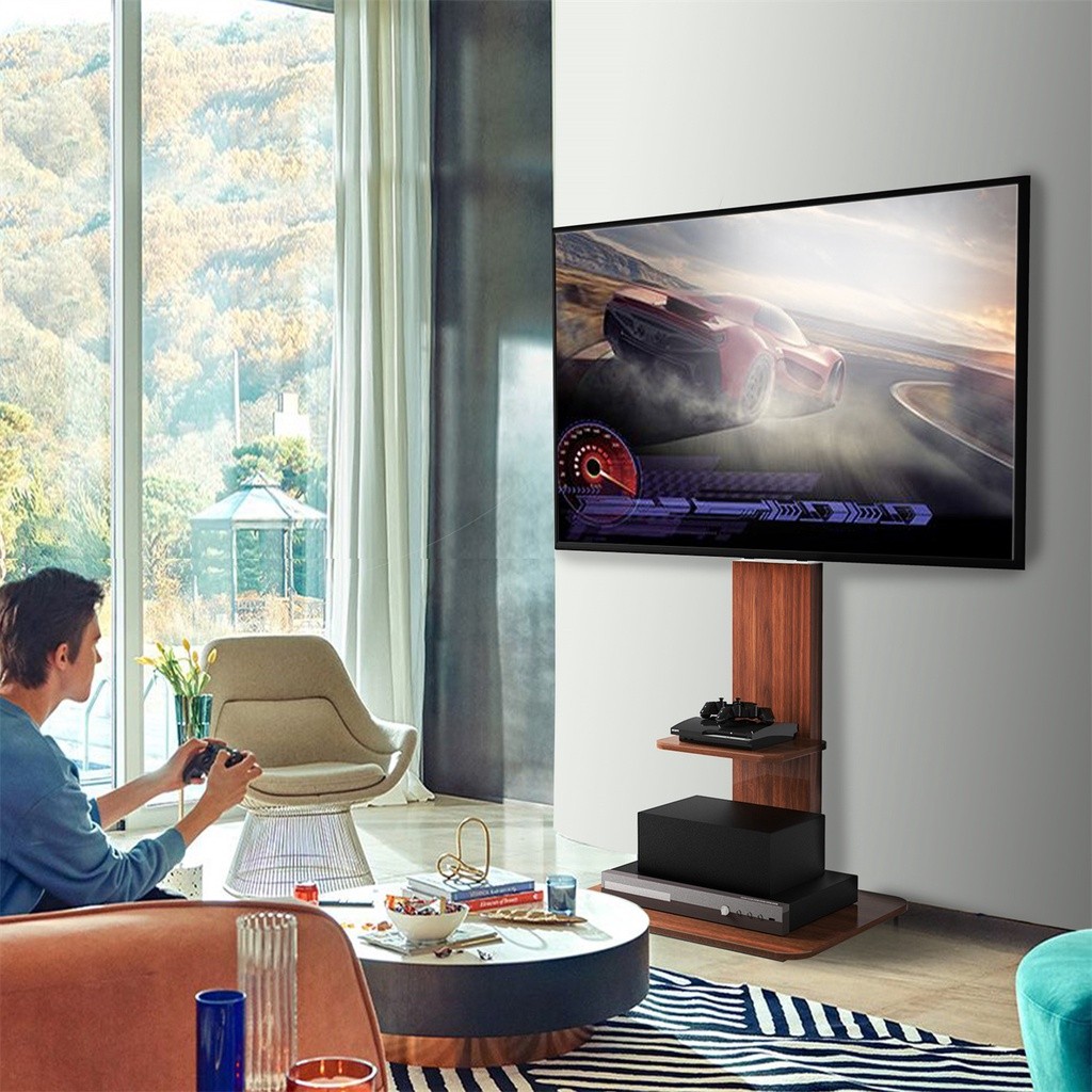 TV Stand ขาแขวนทีวี Heavy-duty TV Standขาแขวนทีวีแบบมีชั้นวางของ Flat panel TV wall mountรองรับขนาดทีวี 32-70นิ้วประกอบใช้งานได้เองง่ายๆ!!!