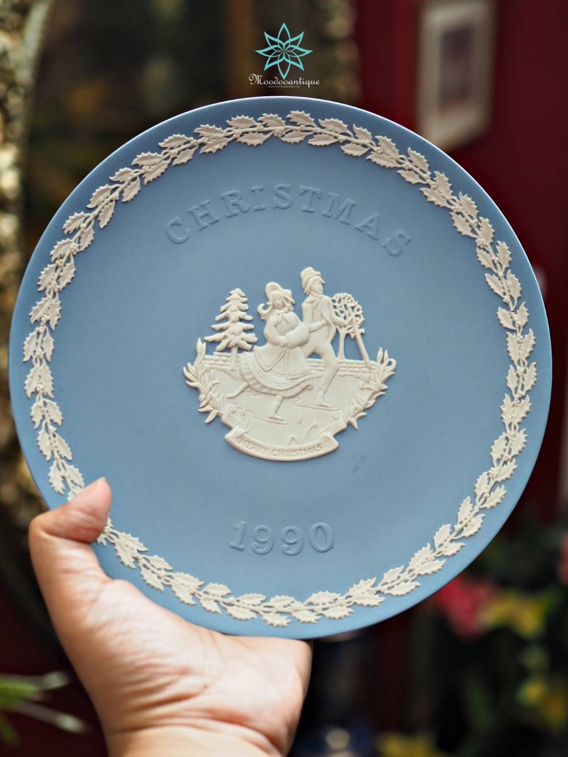 Collection Wedgwood Jasperware Christmas Plates