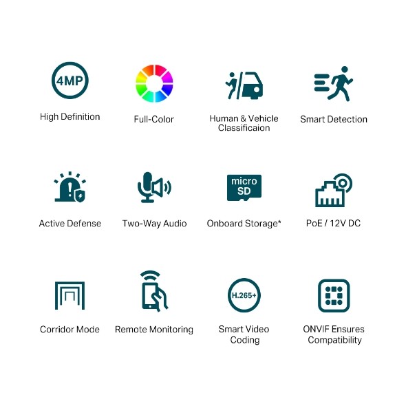 VIGI C440 VIGI 4MP Full-Color Turret Network Camera