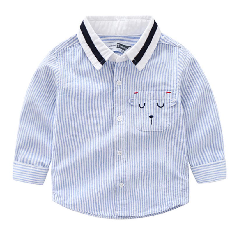 เสื้อเชิ้ตเด็กแขนยาว Size 100