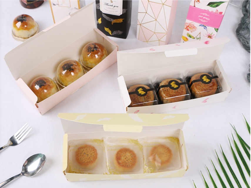 โปรโมชั่น// กล่องทรงยาว ลายโมเสด ขอบทอง เปิดบน 7x21.5+5 สีชมพู ขาว