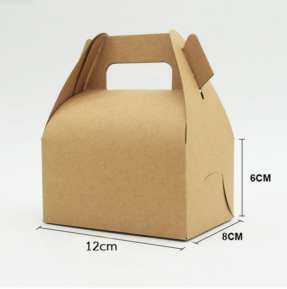 โปรโมชั่น//กล่องหูหิ้ว ไซส์เล็ก 11.5x8x6 กระดาษคราฟ