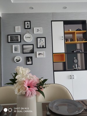 ชุดกรอบรูปติดผนัง Vertical set 11 (Black&White-Nordic) กรอบรูปไม้ 9 ชิ้นพร้อมภาพตามแบบ + รูปแคนวาส 2 ชิ้นและวัสดุติดตั้ง