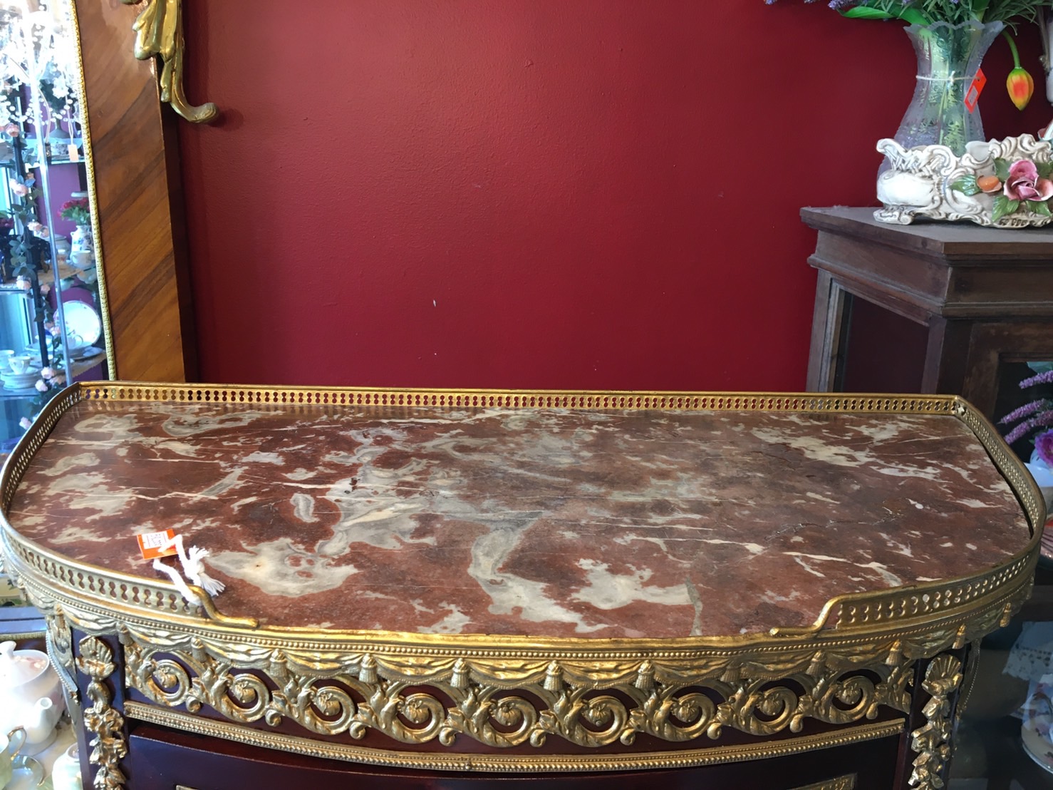 ตู้โชว์ Antique French Vernis Martin Cabinet ORIGINAL