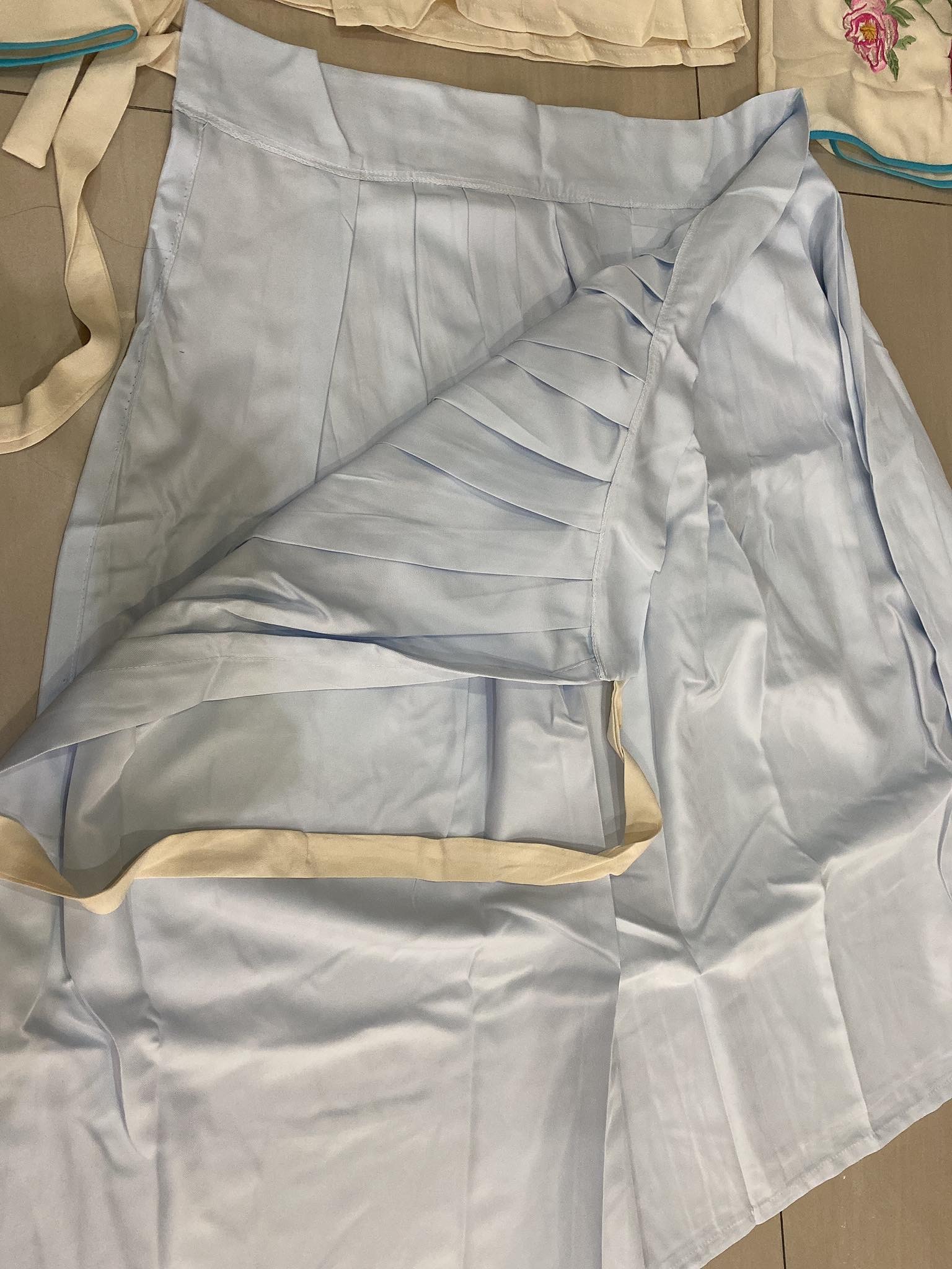 ชุดHUNFU รหัส TYD 55 สีขาว ฟ้า