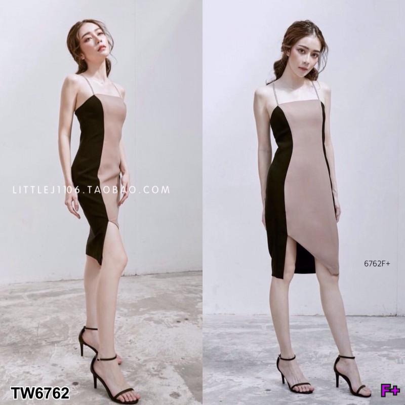 TW6762-เดรสสั้น สายโซ่