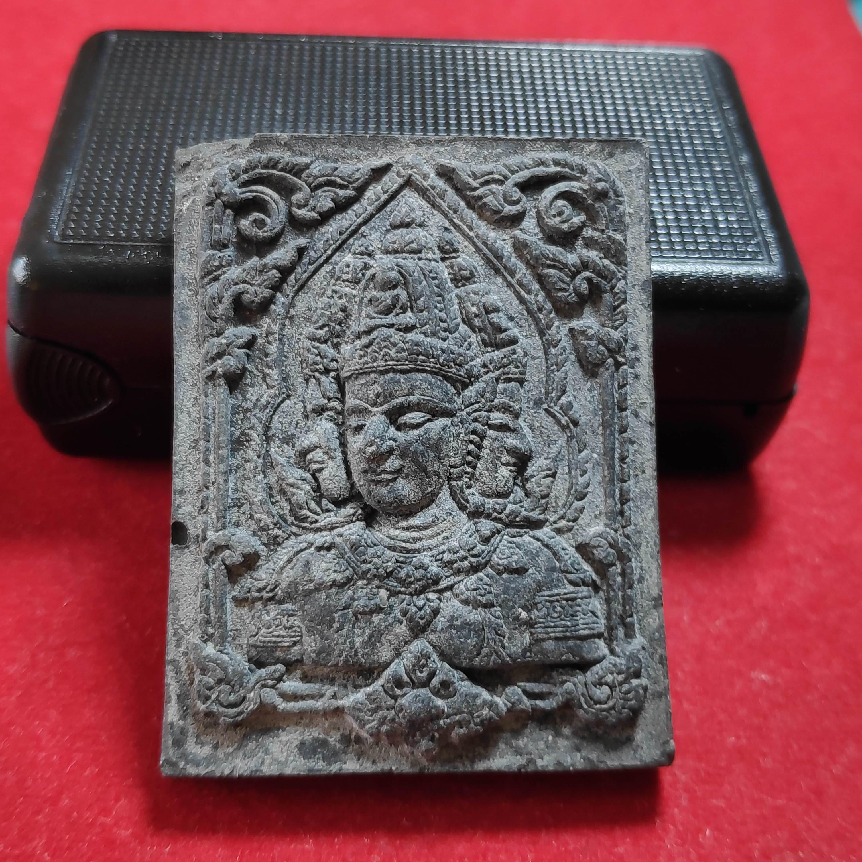 พระพรหมไหว้ครูเนื้อดำหลวงพ่อชำนาญวัดบางกุฏีทอง จ.ปทุมธานีปี2550