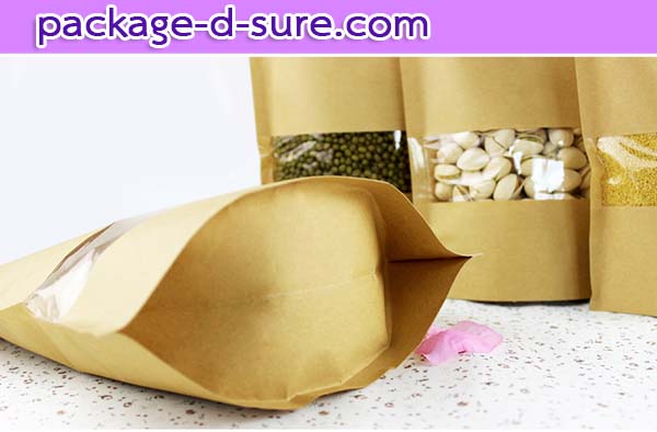 โปรโมชั่น//ถุงตั้งซิปคราฟ หน้าต่างใส 14x22+4 แพ็ค 50 ใบ / ใบละ 1.98