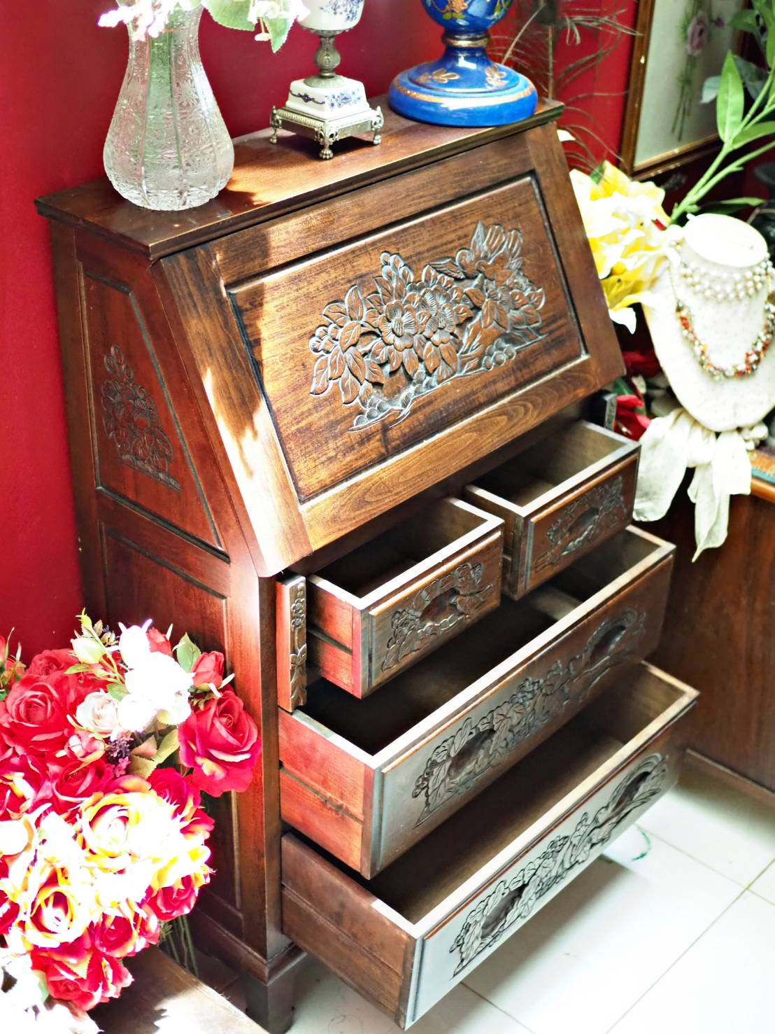 โต๊ะไม้นีโอคลาสสิกงานฝรั่งเศส