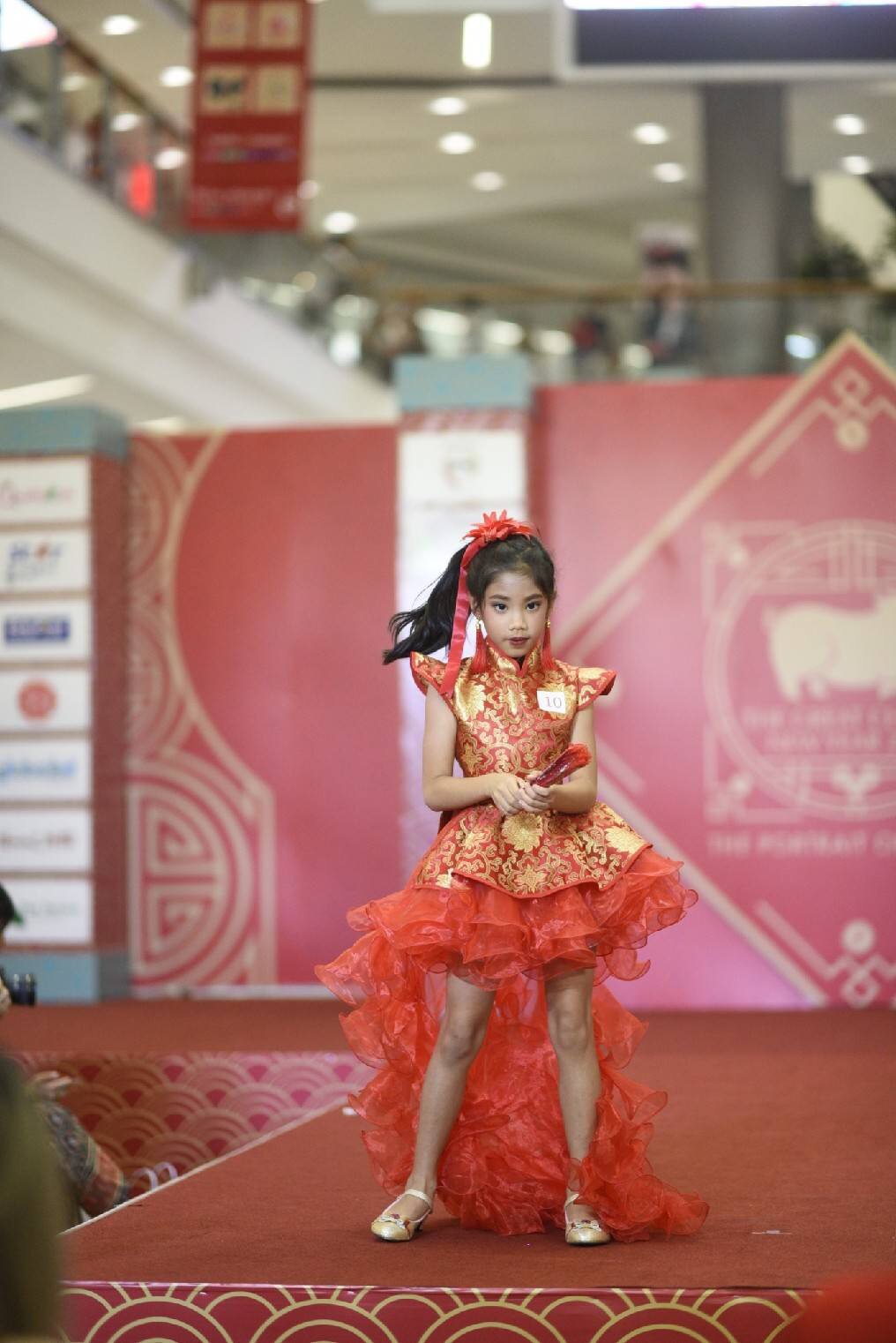 ชุดเจ้าหญิง สีแดง. รหัส FOU 94 สินค้าพร้อมส่ง