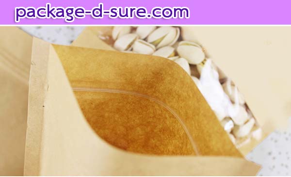 โปรโมชั่น//ถุงตั้งซิปคราฟ หน้าต่างใส 14x22+4 แพ็ค 50 ใบ / ใบละ 1.98