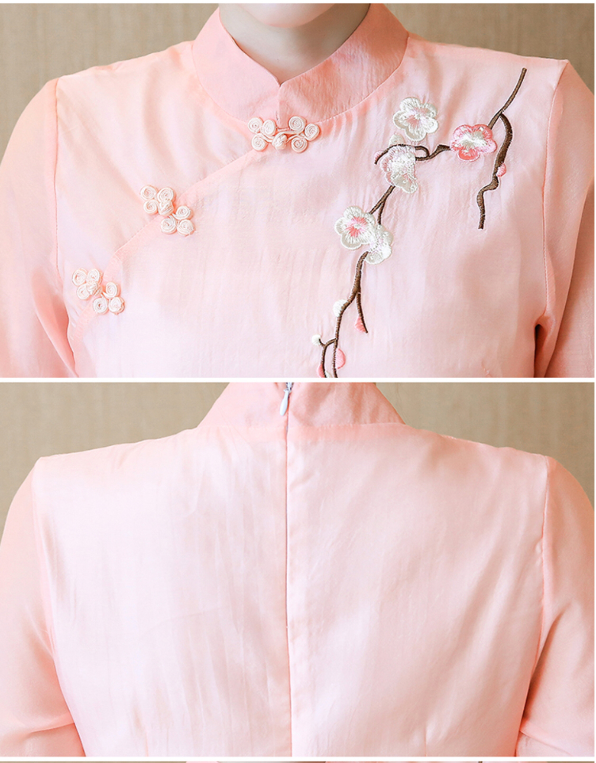 เดรสสีโอรส รหัส V 65 สินค้าพร้อมส่ง