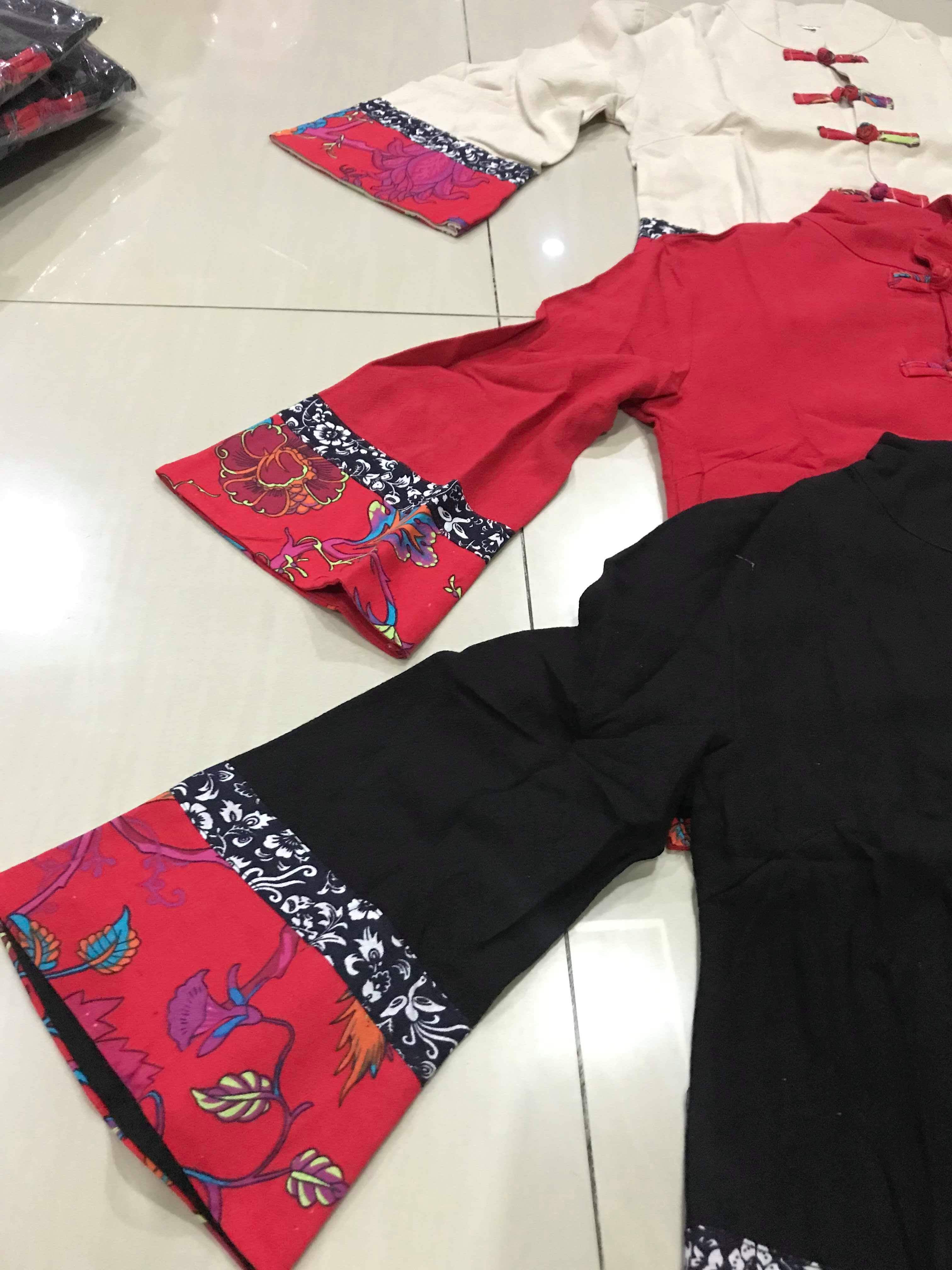 เสื้อผ้าฝ้ายสีดำ รหัส BA62