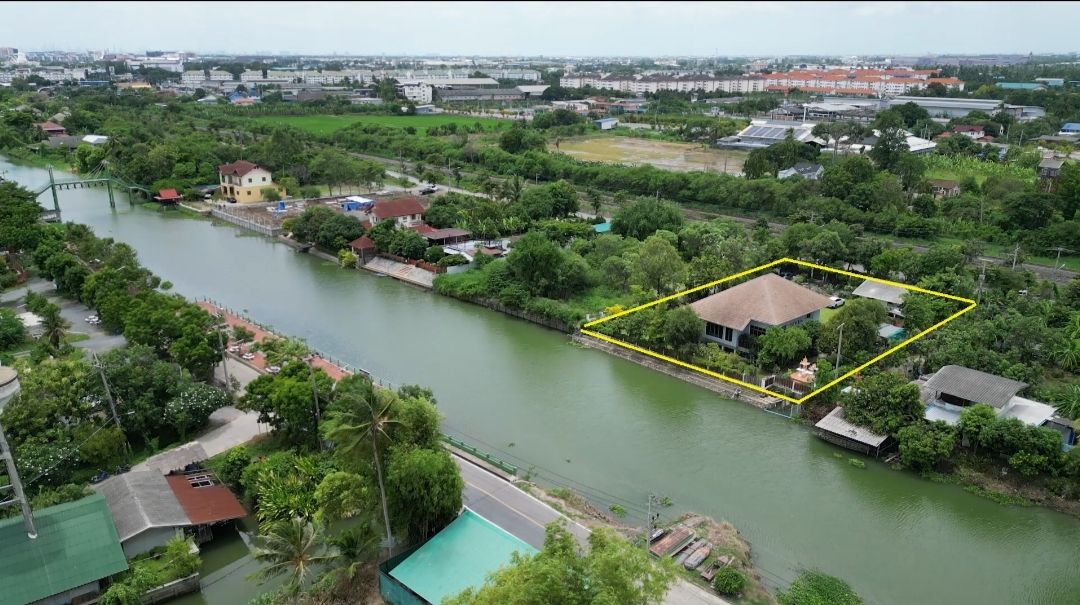 (MH0089) ขายบ้านริมน้ำ ติดคลองมหาสวัสดิ์ จ.นครปฐม บรรยากาศดีร่มรื่น