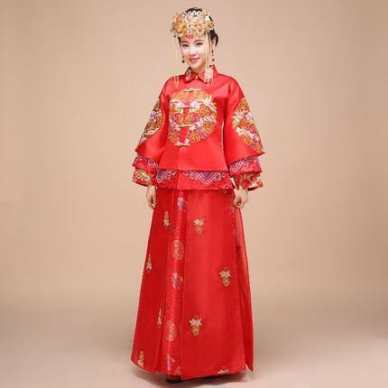 ชุดกี่เพ้าเจ้าสาว MN 164 พร้อมส่ง