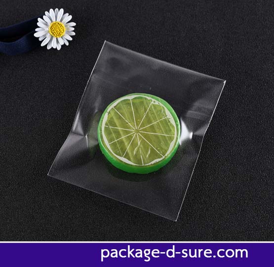 ถุงคุกกี้แถบกาว 12x12 เนื้อใส ไม่มีลาย แพ็ค 100 ใบ