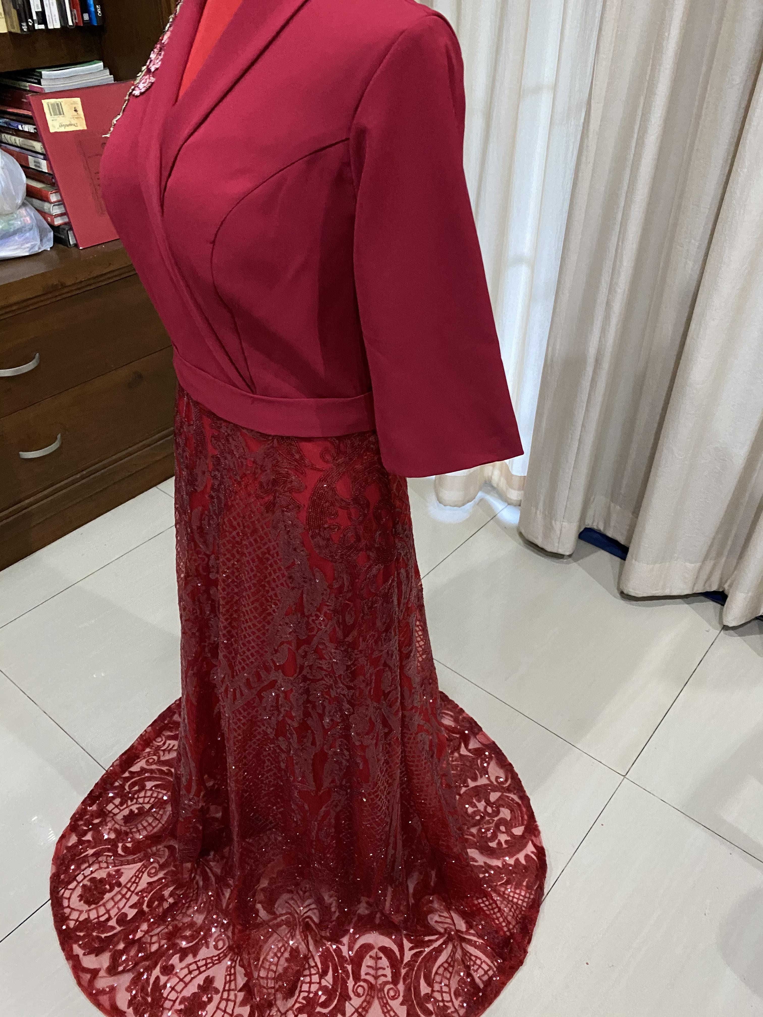 เดรสยาว ผ้าเส้นใยสังเคราะห์ +ซาติน+spandex เนื้อดี ใส่สบาย ผ้านุ่ม รหัส US 48