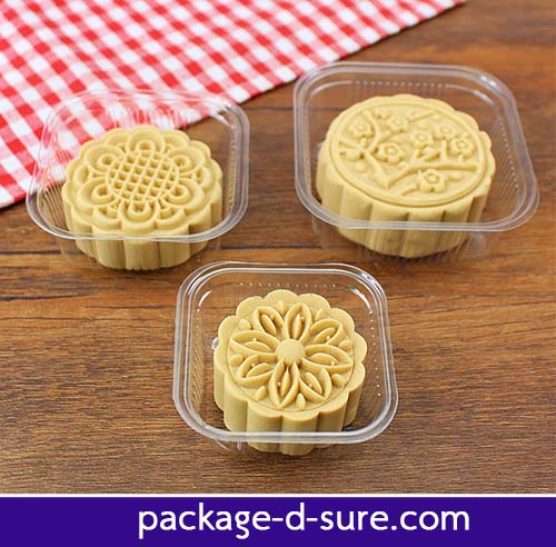 ถาดใสพลาสติก ฐาน 4.5x4.5+2.5 แพค 100 ใบ