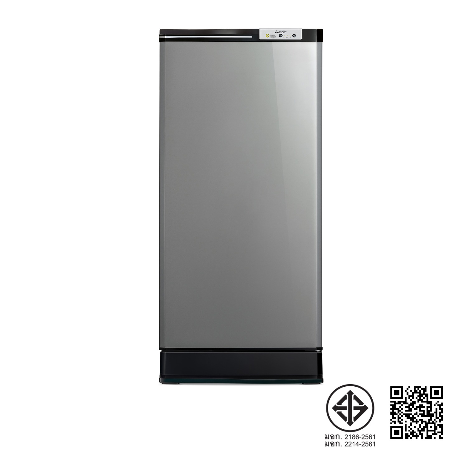 ตู้เย็น Mitsubishi 1ประตู J-SMART DEFROST รุ่น MR-18TJA ความจุ 172/6.1 (ลิตร/คิว)