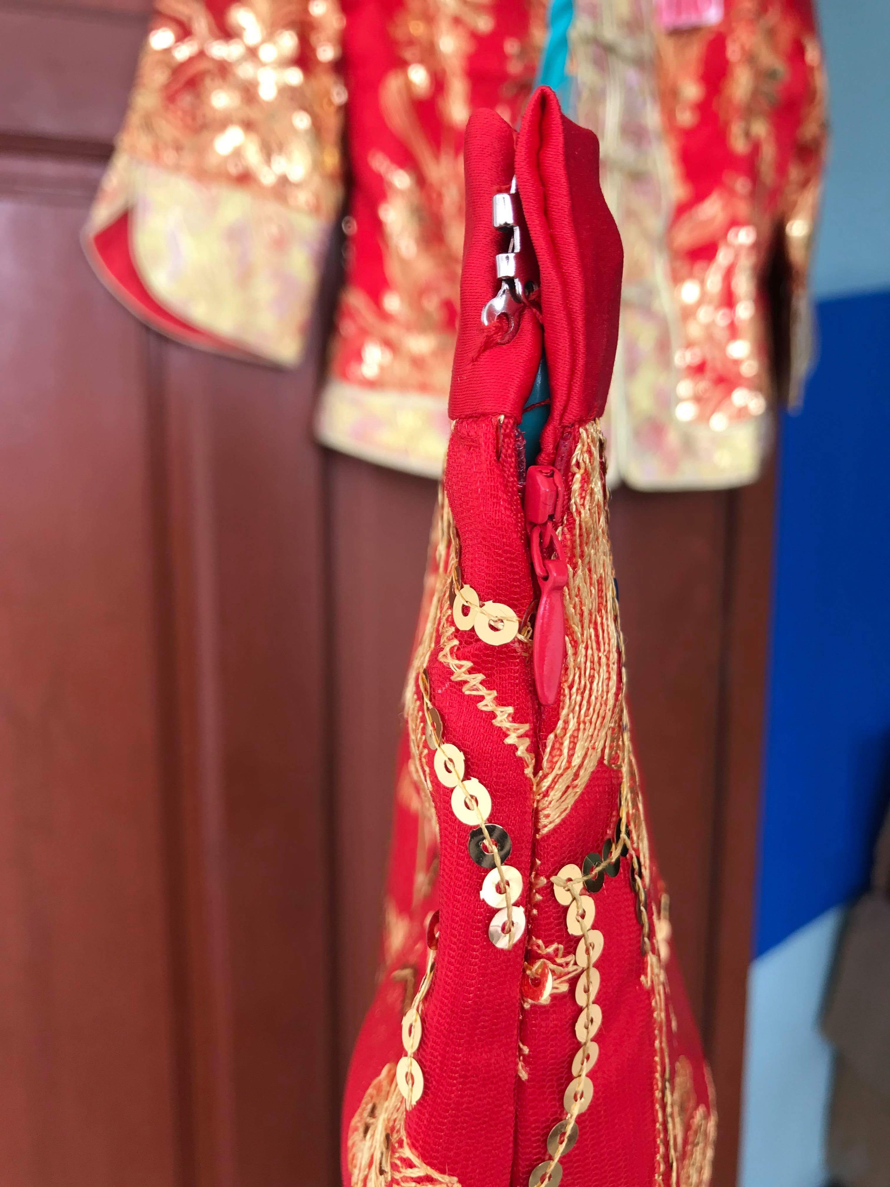 ชุดเจ้าสาวสีแดง รหัส VL 115สินค้าพร้อมส่ง