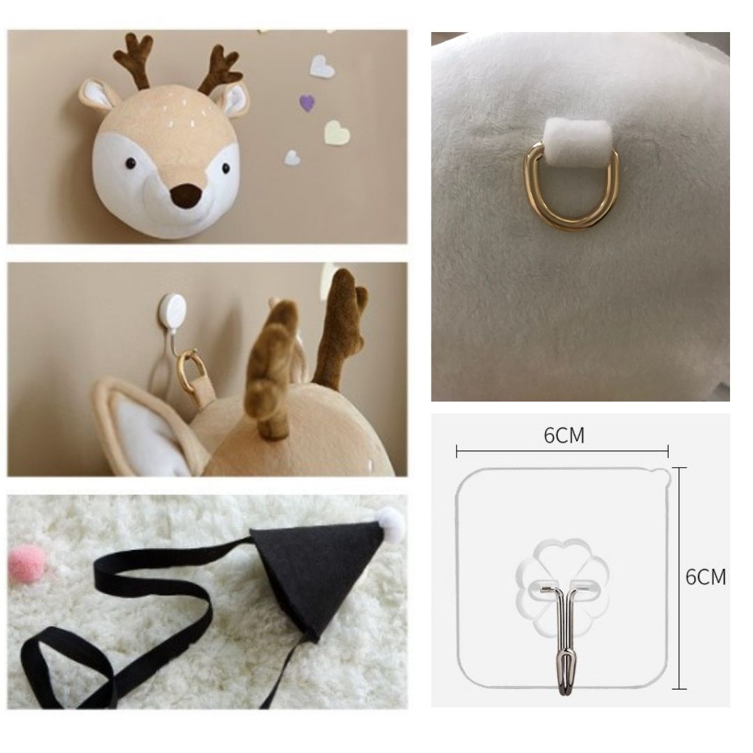 หัวตุ๊กตาตกแต่งผนัง 3D Animals Head wall decoration