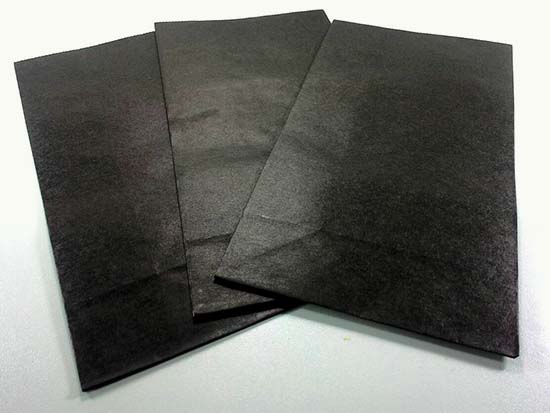 ถุงกระดาษสีแบบฐานตั้ง ไม่มีหูหิ้ว ไซส์เล็ก 23x12x7.5 สีดำ