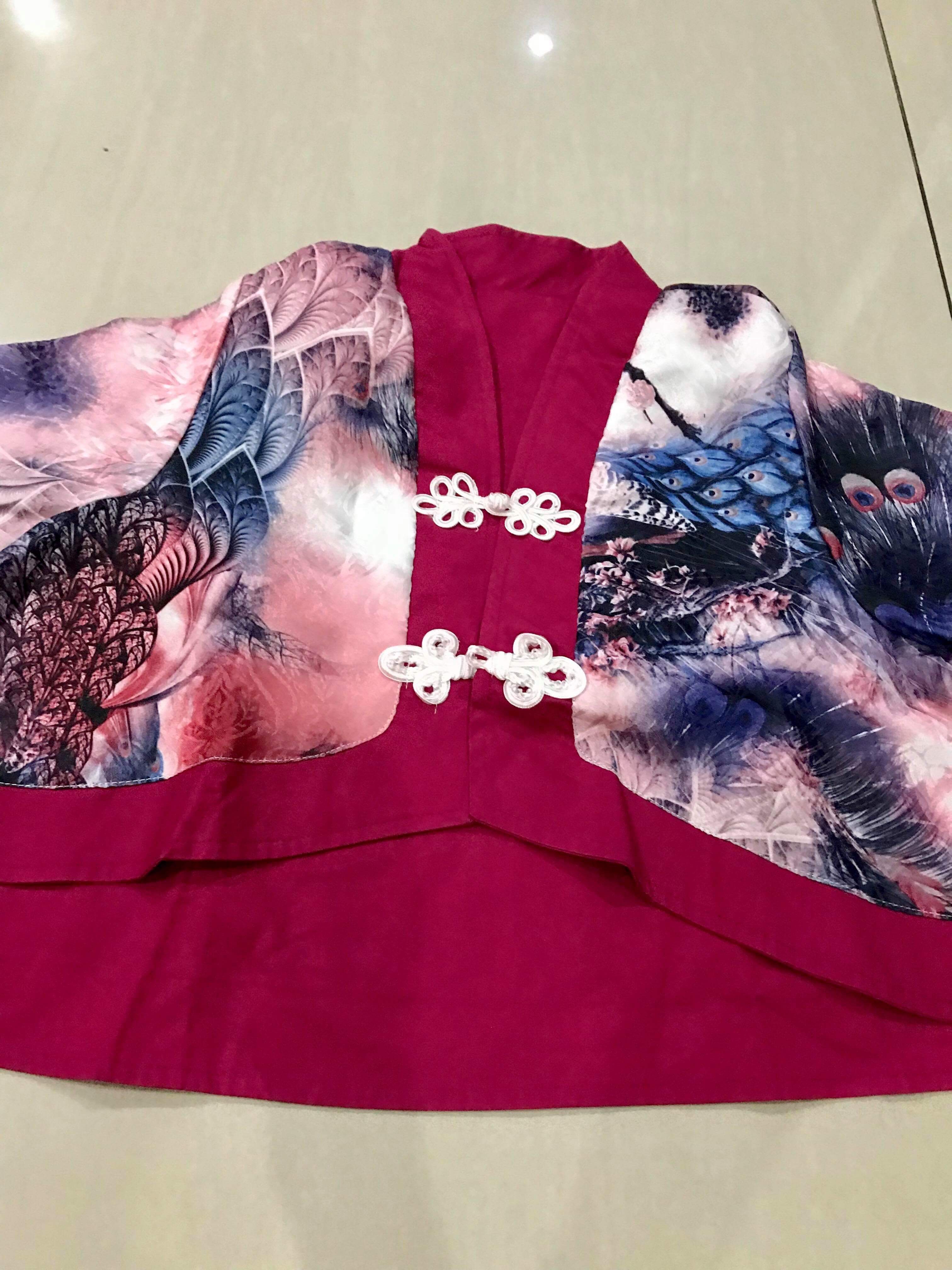 เสื้อคลุม ผ้า retro รหัส RT 54 สินค้าพร้อมส่ง