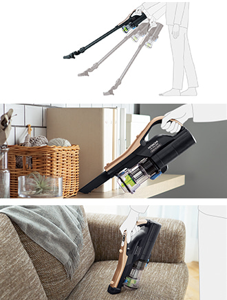 เครื่องดูดฝุ่น ชนิดไร้สาย ฮิตาชิ 18 โวลต์ 0.15 ลิตร รุ่น PV-XFL300 Made in Japan