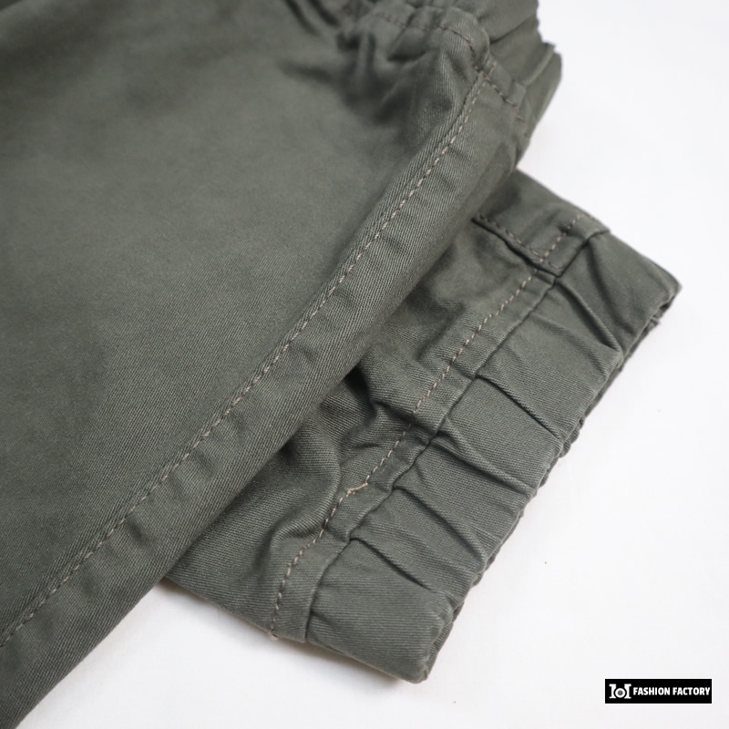 กางเกงขาจั้ม No.650/6 ผ้ายืด กางเกงแฟชั่น เรียบง่าย เข้าทุกชุด สีกากี | US101