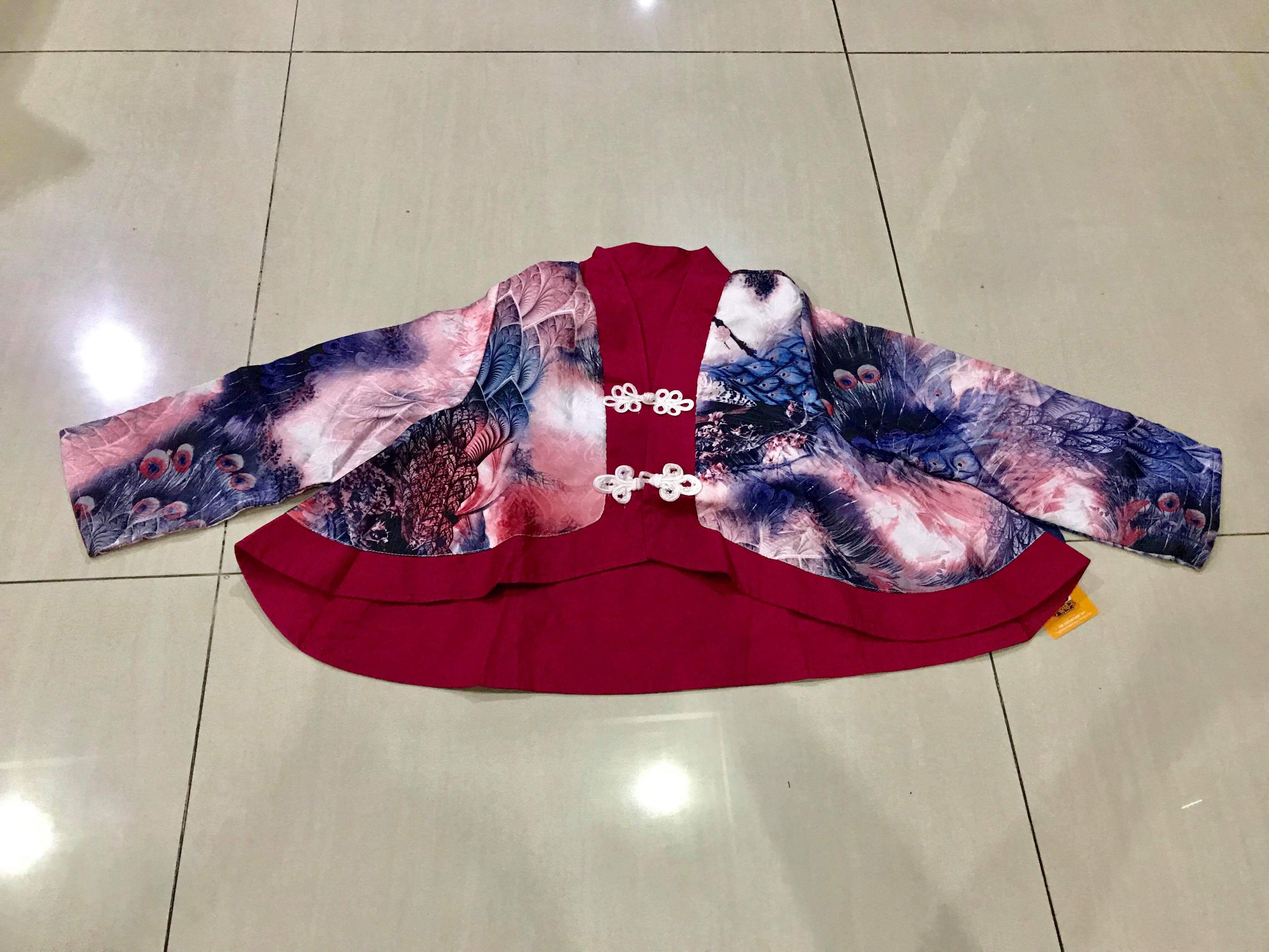 เสื้อคลุม ผ้า retro รหัส RT 54 สินค้าพร้อมส่ง