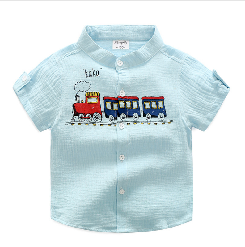 เสื้อเชิ้ตเด็กแขนสั้น Size 100