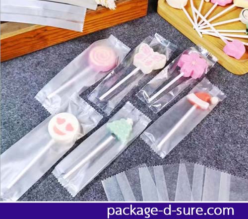 ถุงซีลกลางกึ่งขุ่นขยายข้าง ขอบหยัก 4.5x15+2.5 แพ็ค 100 ใบ